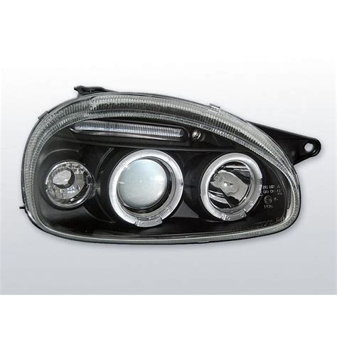 Phares Avant Angel Eyes Opel Corsa B 02 93 10 00 Noir