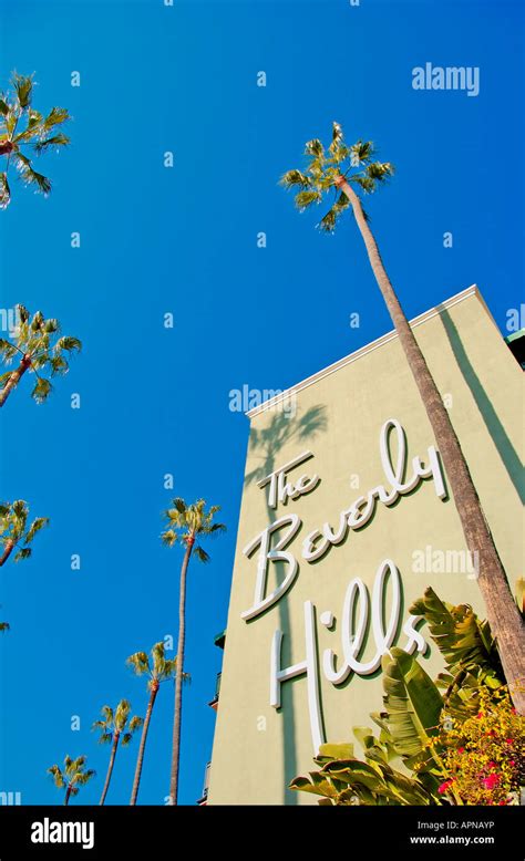 The Historic Beverly Hills Hotel Opened 1912 Stock Photo Alamy