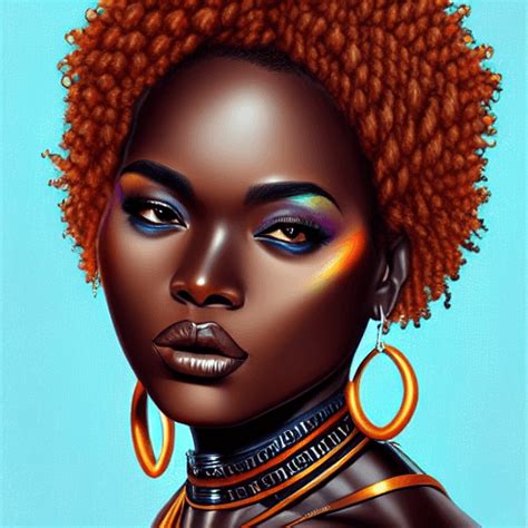 Colorful Black Art Melanin Digital Art Intricate Details · Creative Fabrica