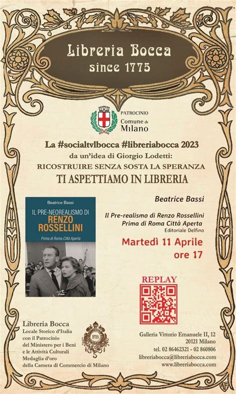 Presentazione Del Libro Di Beatrice Bassi Il Pre Neorealismo Di Renzo