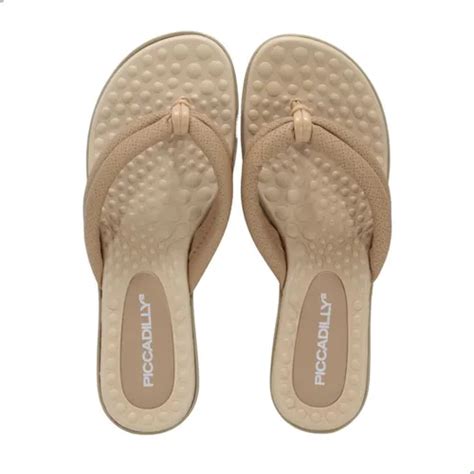 Tamanco Rasteira Feminino Piccadilly Nude Claro Frete Gr Tis