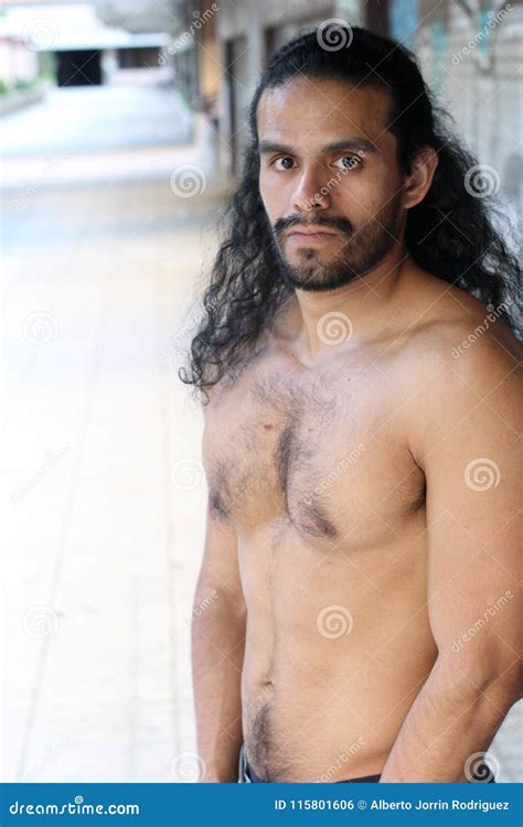 Shirtless Gorgeous Masculine Latino Boy Stock Photo Image Of Gigolo