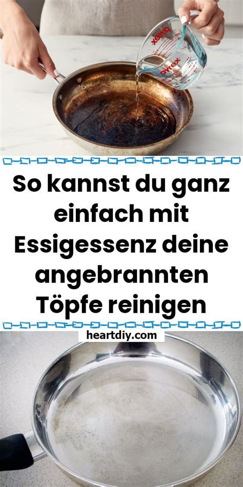 So kannst du ganz einfach mit Essigessenz deine angebrannten Töpfe