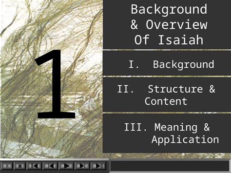 Ppt 1 Background And Overview Of Isaiah Background And Overview Of Isaiah