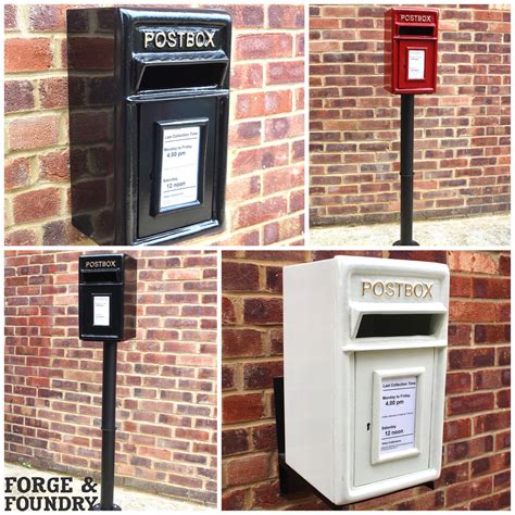 Post Box Letterbox Cast Iron Mail Box Wall Mounted Or Stand Etsy