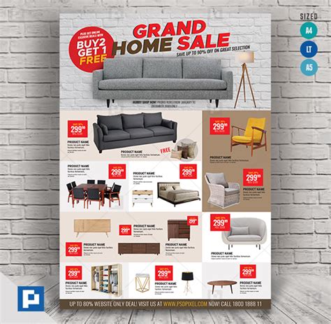 Furniture Sales Multipurpose Flyer Psdpixel