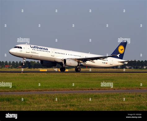 D AIRK Lufthansa Airbus A321 131 Cn 502 Takeoff From Schiphol Pic1