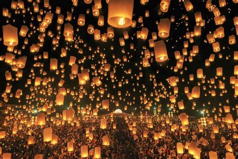 Yi Peng Et Loy Krathong Chiang Mai Un Spectacle De Lumi Res