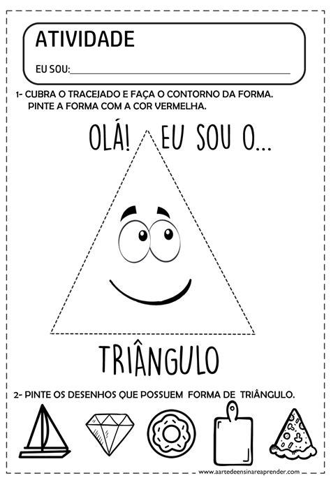 Atividade De Triangulo Para Educação Infantil