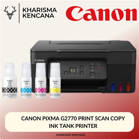 Jual CANON PIXMA G2770 PRINT SCAN COPY INK TANK PRINTER Shopee Indonesia