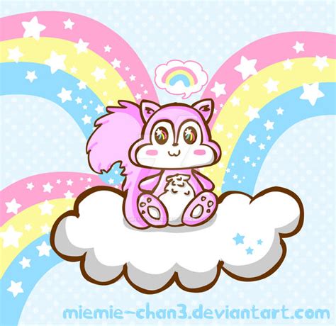 rainbow squirrel by miemie-chan3 on DeviantArt