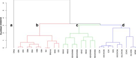 Dendrogram Obtained With Hca From T S Pah Ads And Ct