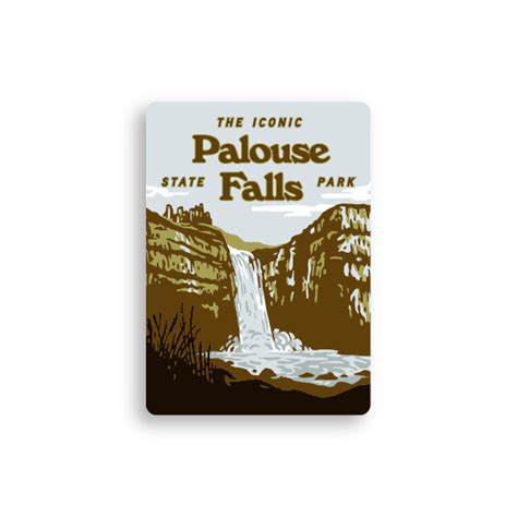 Palouse Falls Kestrel Country Sticker