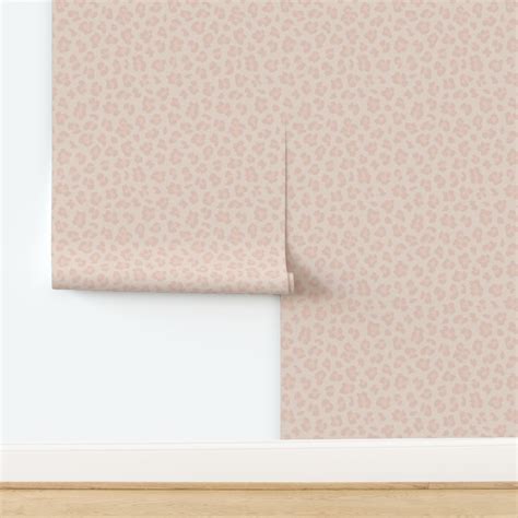 Leopard Print Nude Wallpaper Spoonflower