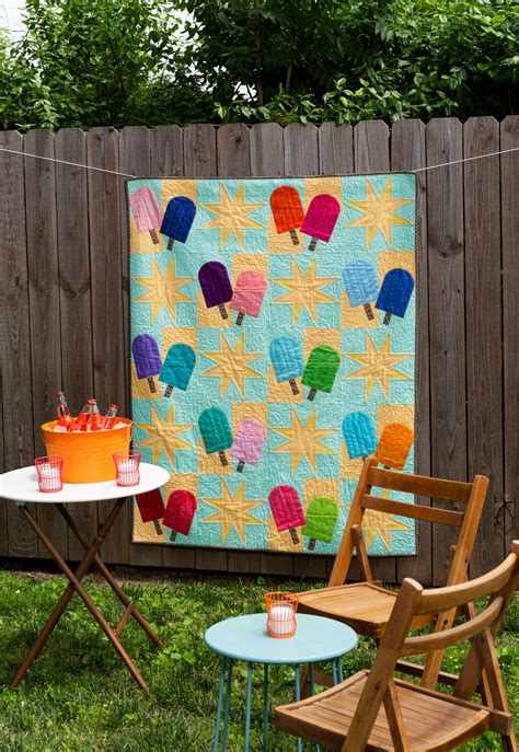 GO Popsicle Sticks Throw Quilt Pattern