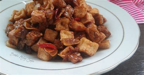 Resep Oseng Tahu Tempe Saus Tiram Bumbu Iris Oleh Bunda Melvy Sofia