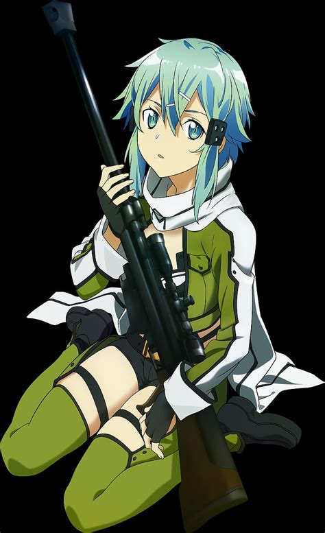 Sinon Amoled Amoled Amoled Anime Anime Girl Gun Girl Sinon