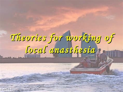 Physiology Of Local Anasthesia Ppt