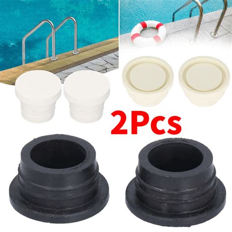 2pcs Swimming Pool Ladder Rubber Plug Ladder Safety Bumper Swimming