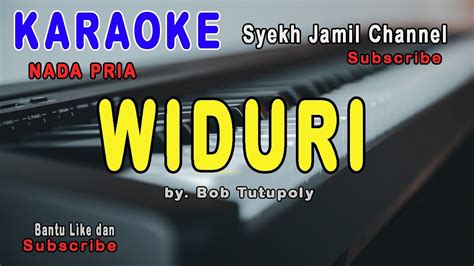 WIDURI KARAOKE Bob Tutupoly Nada Pria YouTube