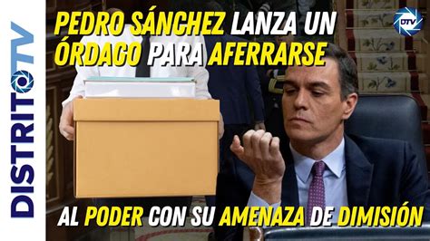 Pedro Sánchez lanza un órdago para aferrarse al poder con su amenaza