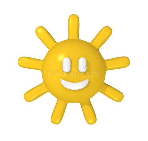 Sun Icono Del Vector Sol Amarillo Lindo Con La Cara Feliz Emoji