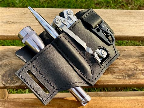 Leather Edc Tool Holster Leather Multitool Sheath Leatherman Etsy