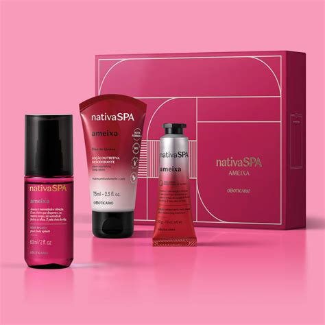 Mini Kit Presente Nativa Spa Ameixa 3 itens O Boticário