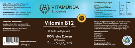 Liposomales Vitamin B Kapseln Vitamunda