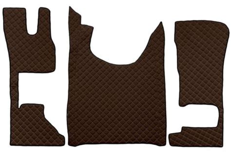 Tapis Couvre Capot Cuir Écologique Marron pour DAF Xg Passager