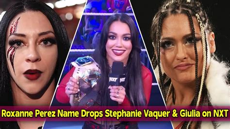 Roxanne Perez Name Drops Newest NXT Signees Stephanie Vaquer And Giulia