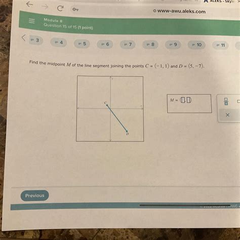 Find The Midpoint M Of The Line Segment Joining The Points C