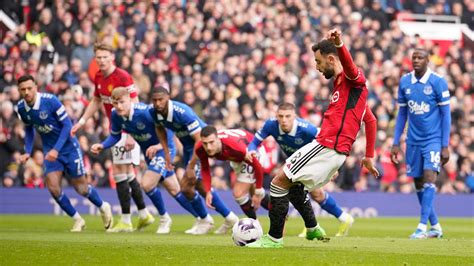 Man Utd 2 0 Everton Bruno Fernandes And Marcus Rashford Penalties