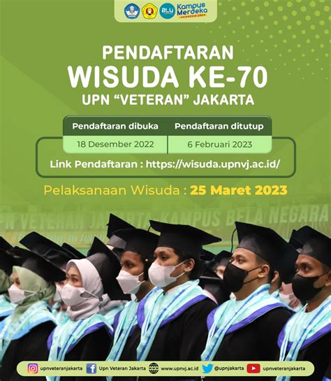 Jadwal Pendaftaran Pelaksanaan Wisuda UPNVJ Ke 70 Biro AKPK UPNVJ