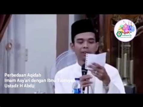 Perbedaan Aqidah Tauhid Imam Asy Ari Dengan Ibnu Taimiyah Youtube