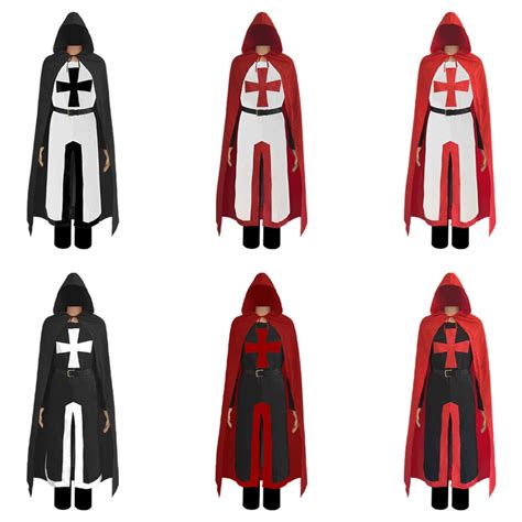 Medieval Crusader Tunic Costume Templar Knight Surcoat Renaissance