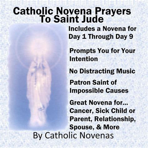 Catholic Novena Prayers To Saint Jude Perfect For Financial Aid Novena Physical Healing Novena