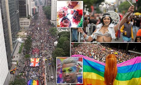 Thousands On The Streets Of Sao Paulo For Th Gay Pride Parade After Two Years Of Virtual