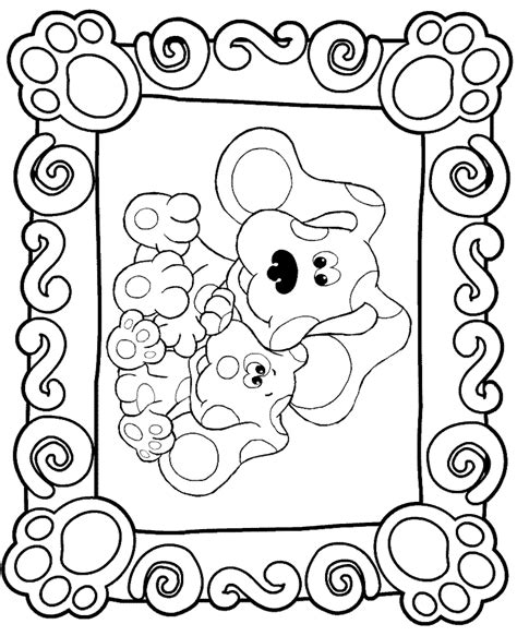 Kids N Coloring Page Blues Clues Blues Clues