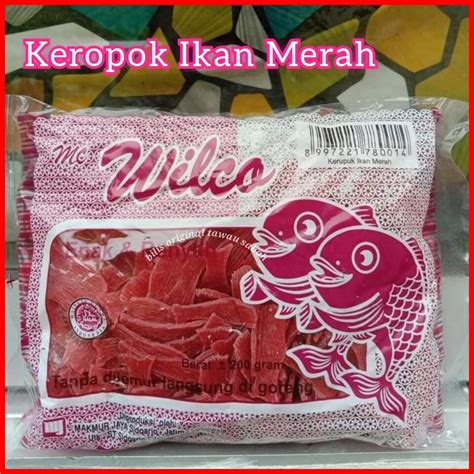 Keropok Ikan Merah WILCO Original Indonesia Lazada