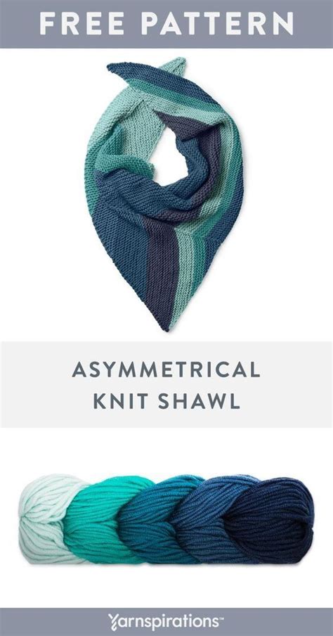 Caron X Pantone Yarn Looks Stunning When Worked Up Into An Asymmetrical