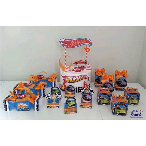 Kit Lembrancinhas Personalizadas Hot Wheels Elo