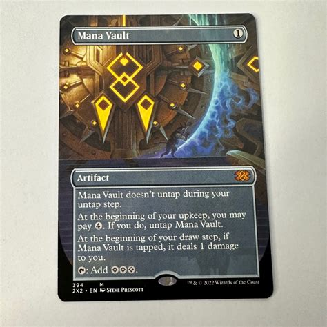 Mana Vault Artifact 2x2 Double Masters 2022 Colorless Mtg Magic