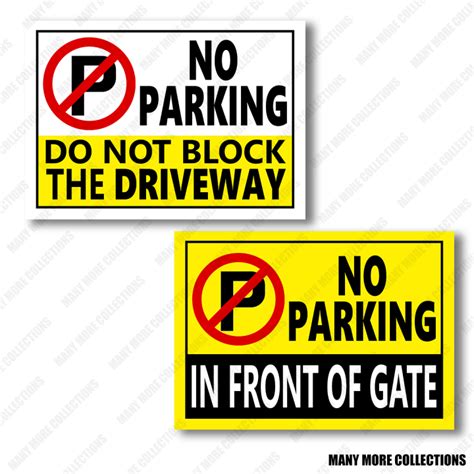 Laminated No Parking Signage Laminated Signage Lazada Ph