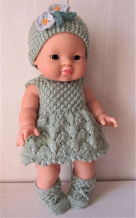 Designer Dolls Clothes Knitting Pattern For 32cm Doll Clothes Pdf Downloadable Instructions