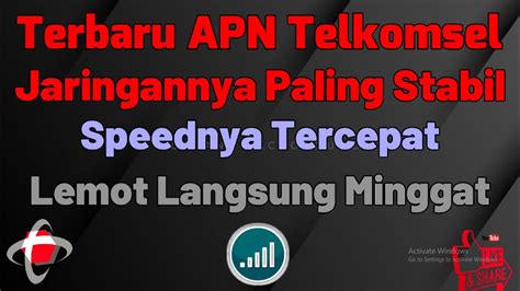 Terbaru APN Telkomsel Jaringannya Paling Stabil Speednya Tercepat