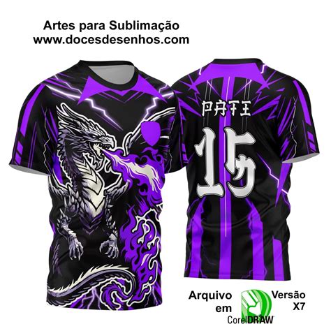 Arte Vetor Camisa Interclasse Jogos Internos Drag O Negro