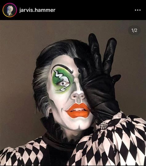 drag king clown makeup | Halloween makeup inspiration, Drag king makeup, Clown makeup