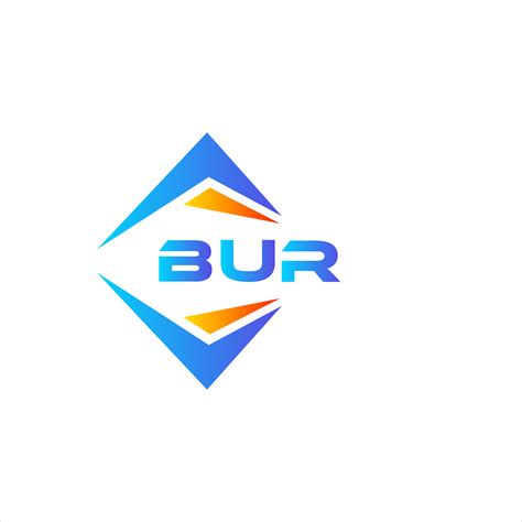 BUR abstract technology logo design on white background. BUR creative ...