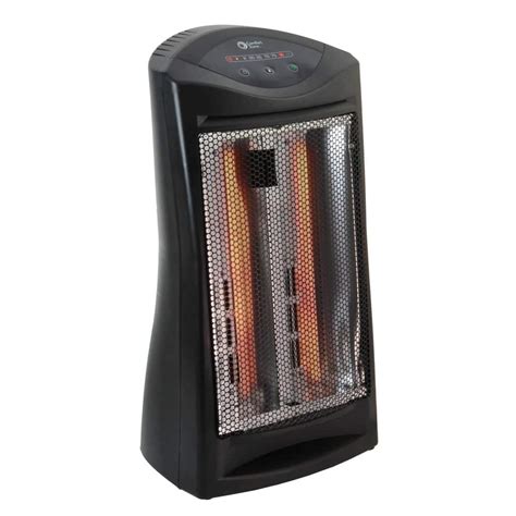 Comfort Zone Energy Save 1500 Watt Electric Infrared Quartz Space Heater With 3 Heat Settings